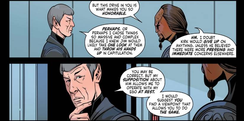 Spock Admits He's Dedicated His Life to Being the Anti-Captain Kirk