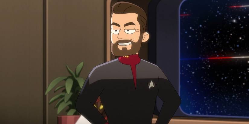 Lower Decks Riker Gif 7 Versions Of Riker In Star Trek