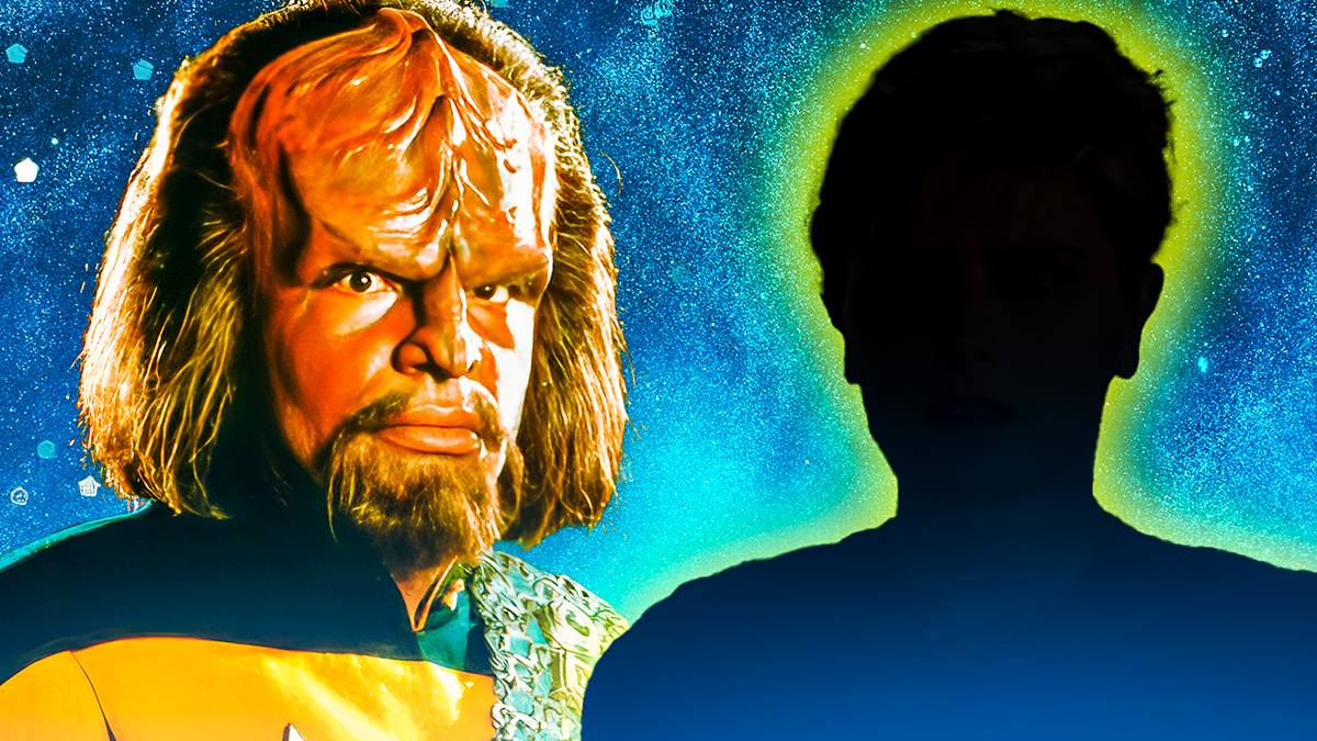 Worf Star Trek TNG - Carton Découpé Et Mini Standee Klingon - Neuf