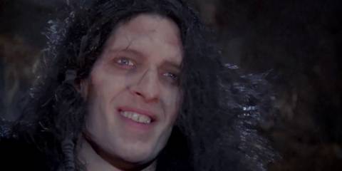 The Kurgan smiling in Highlander.