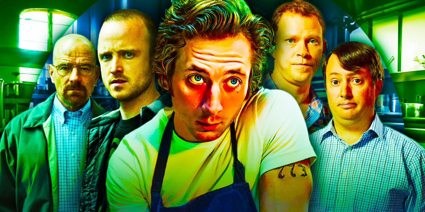 Walt and Jesse in Breaking Bad Carmy in The Bear and Mark and Jez in Peep Show