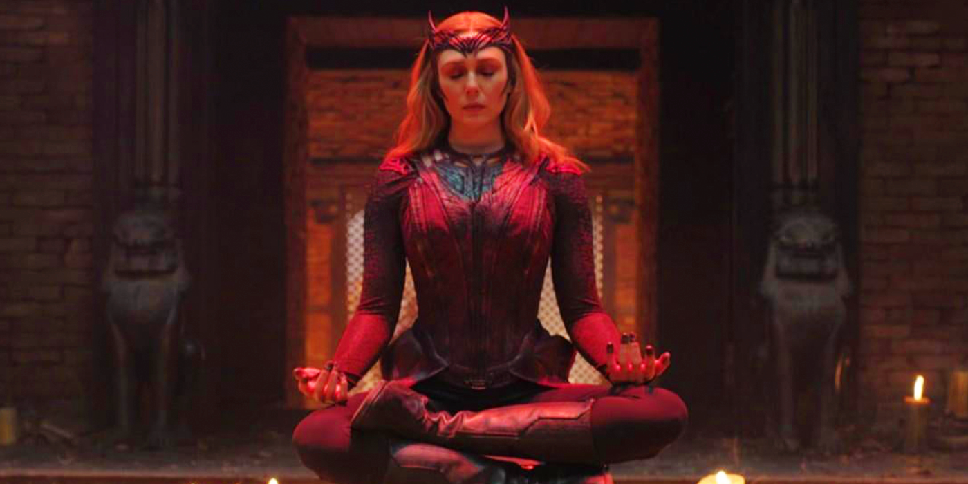 Wanda Maximoff's corrupted Scarlet Witch in Doctor Strange in the Multiverse of Madness