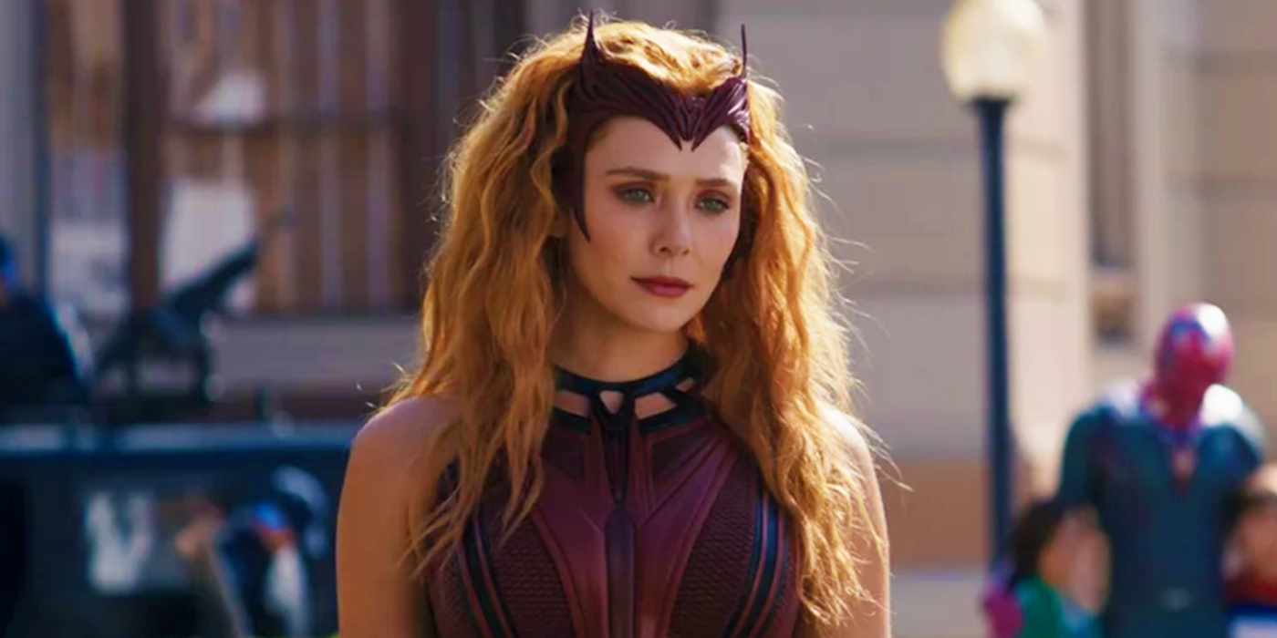 Wanda Maximoff's Scarlet Witch (Elizabeth Olsen) in final costume in WandaVision