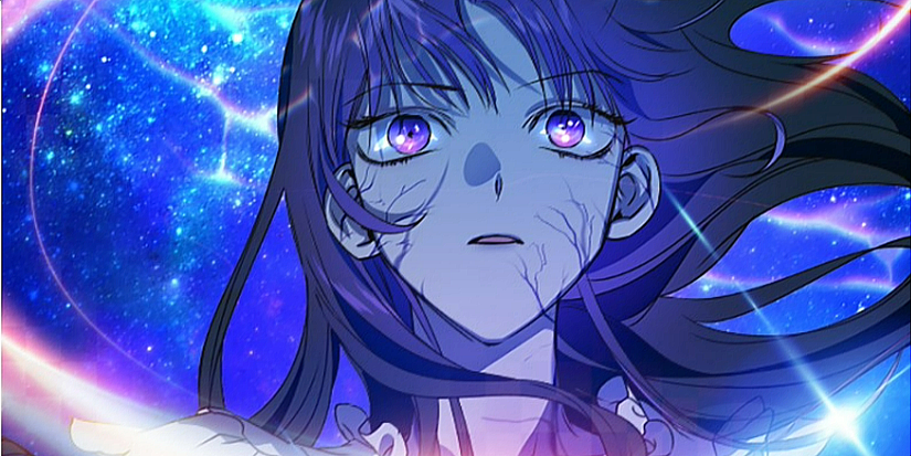 Woman looking surprised from Your Throne manhwa.