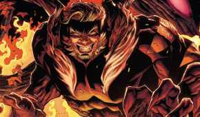 Sabretooth burning Krakoa to the ground.