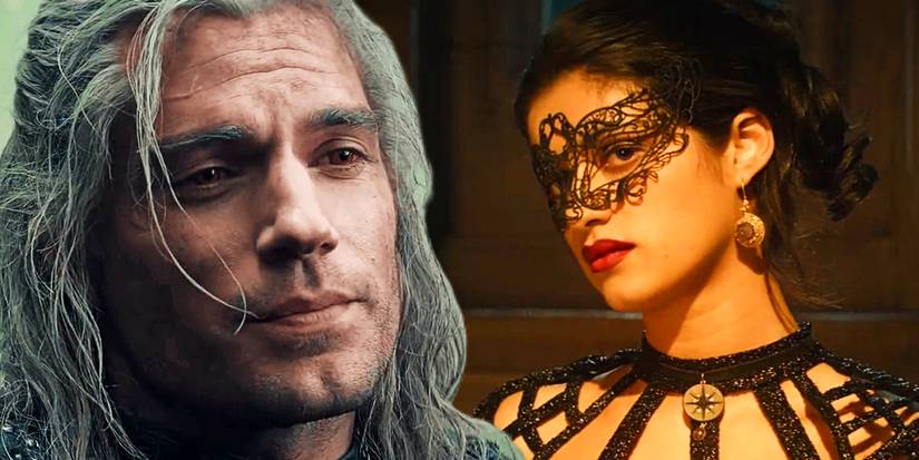 A custom image featuring Geralt and Yennefer in Netflix's The Witcher