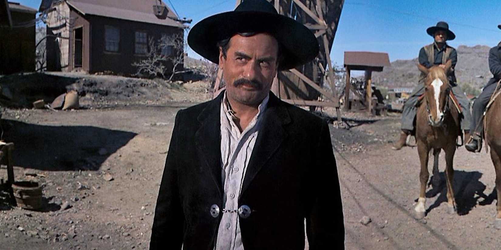 A mustachioed cowboy in How the West Was Won