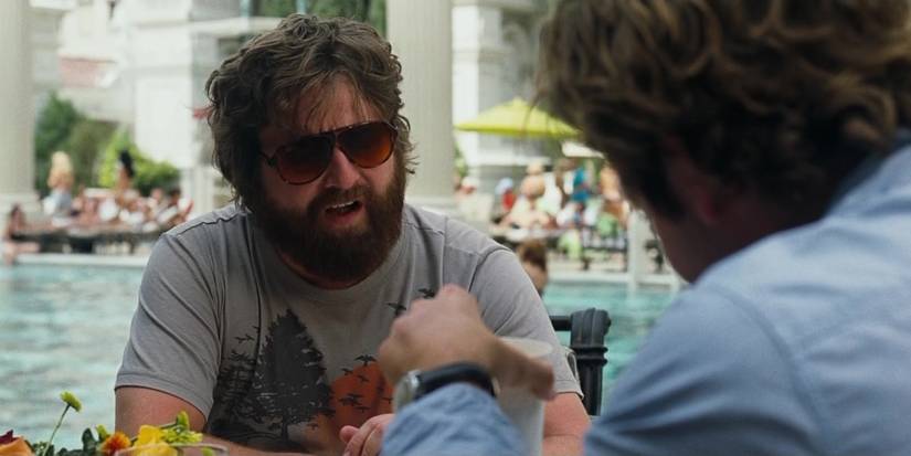 Alan (Zack Galifianakis) by the pool in The Hangover