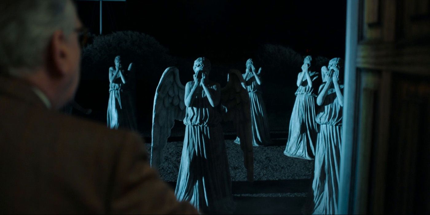 An army of Weeping Angels in Doctor Who