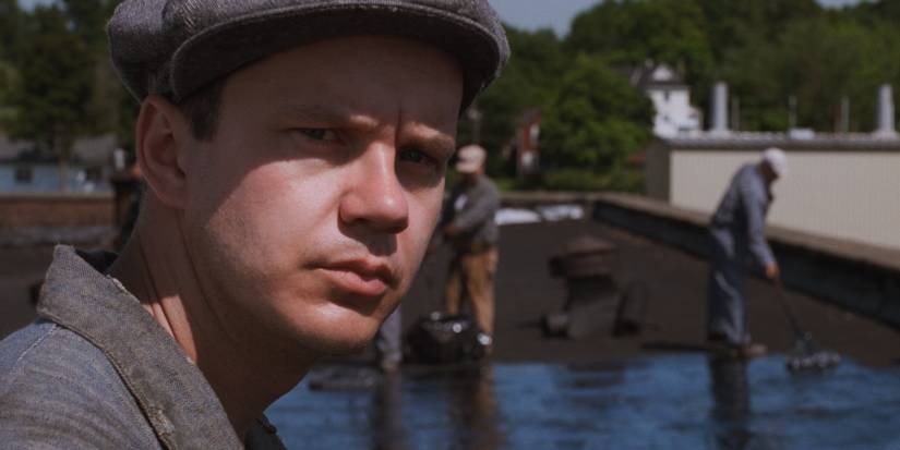 Andy on the roof in The Shawshank Redemption