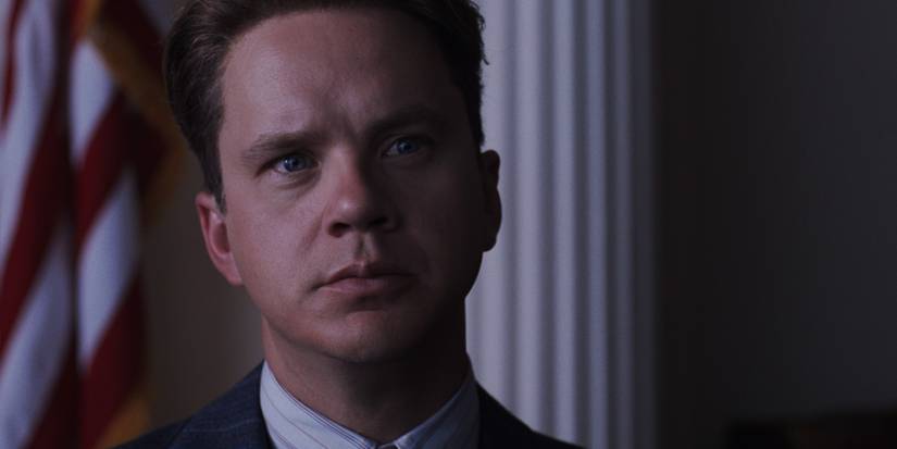 Andy in court in Shawshank Redemption