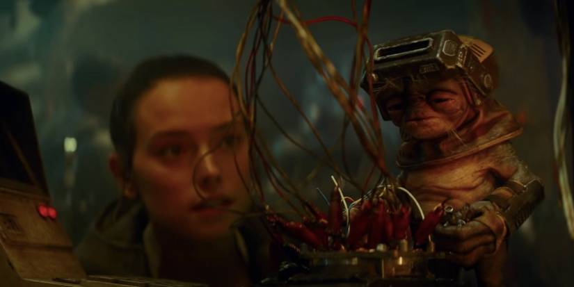 Рей Скайуокер и Бабу Фрик из "Звездных войн".