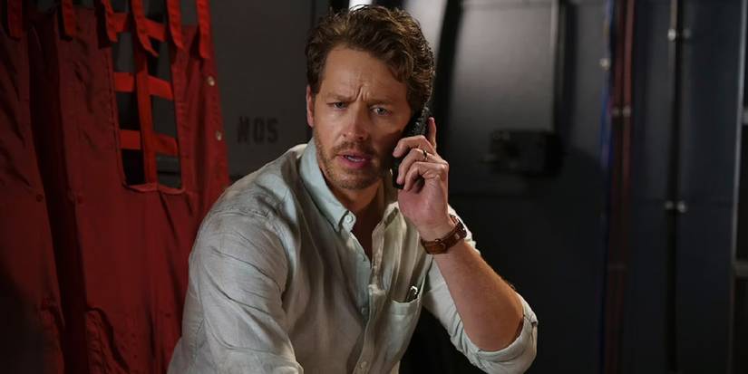 Josh Dallas as Ben Stone, who makes a worried phone call in Manifest