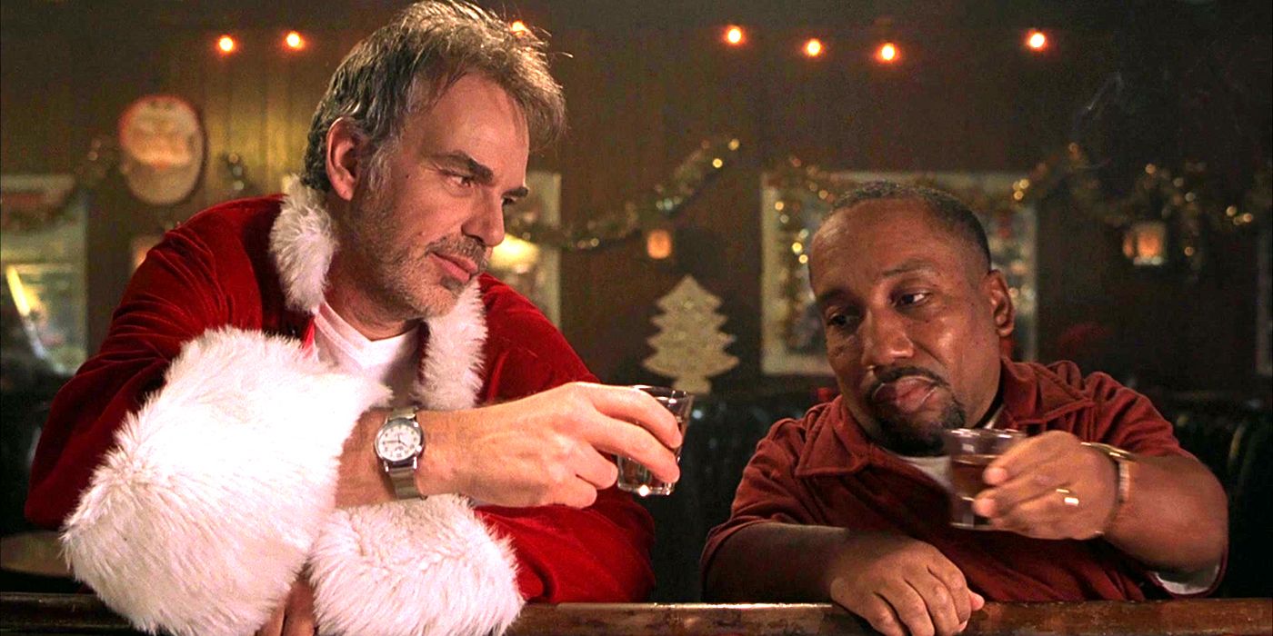 Billy Bob Thornton e Tony Cox in Bad Santa.
