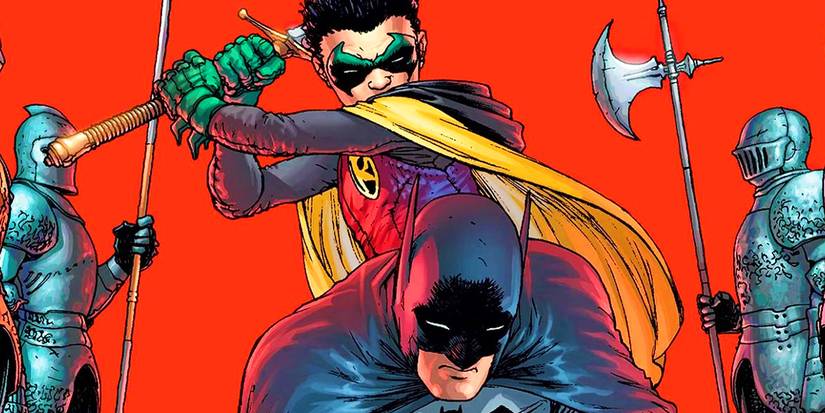 Arte conceitual de Bruce Wayne e Damian Wayne em 'The Brave and the Bold'