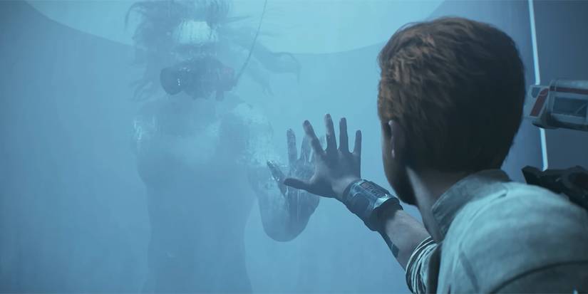 Cal finding Dagan in bacta tank in Star Wars Jedi Survivor