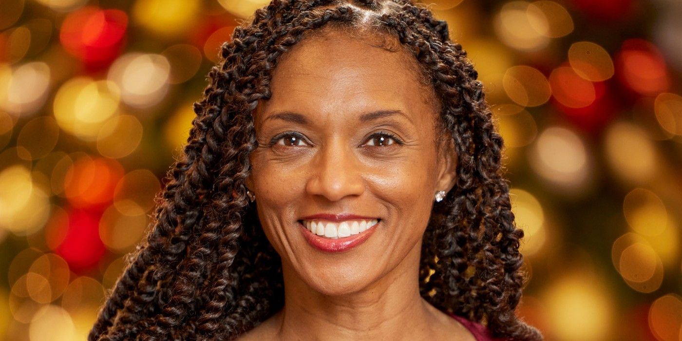 Big Brother Reindeer Games' Danielle Reyes smiling in front of Christmas lights