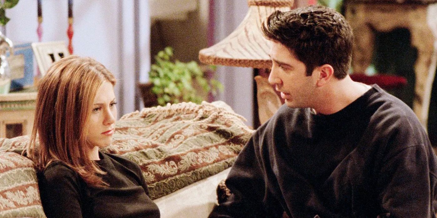 David Schwimmer As Ross And Jennifer Aniston As Rachel In Friends season 3