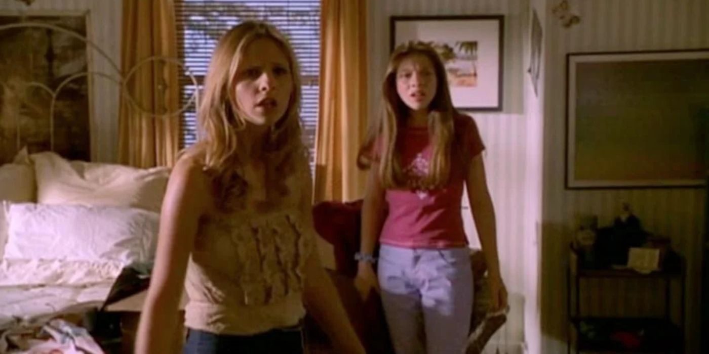 Buffy and Dawn in Season 5 Ep 1 of Buffy The Vampire Slayer