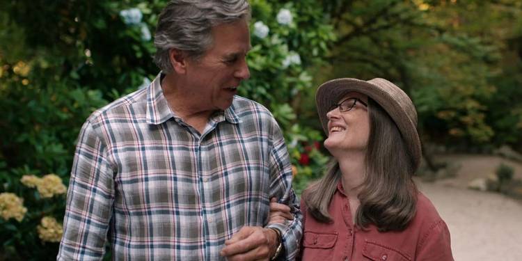 Doc and Hope walk arm-in-arm and laugh in Virgin River