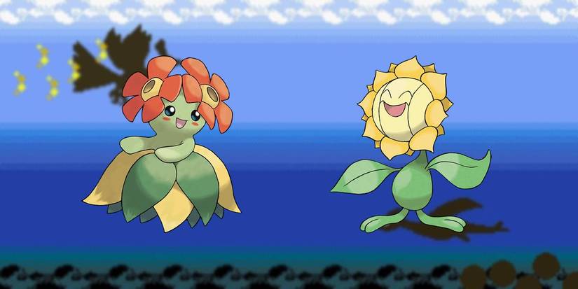 Pokémon Bellossom and Sunflora Stone Evolutions from Generation 2.