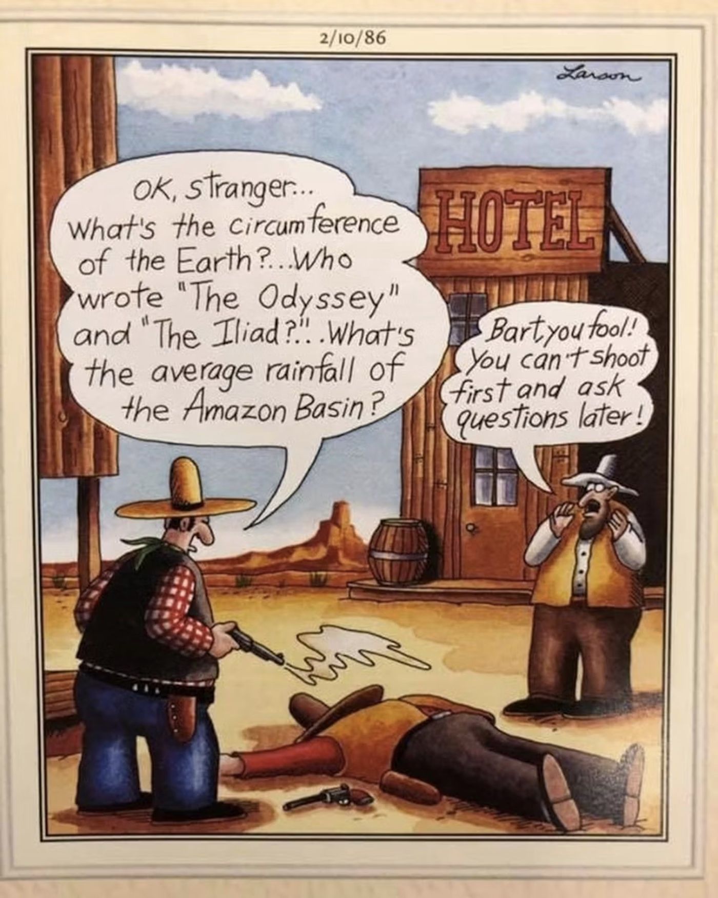 The Far Side 10 Funniest Comics Set in the Old West