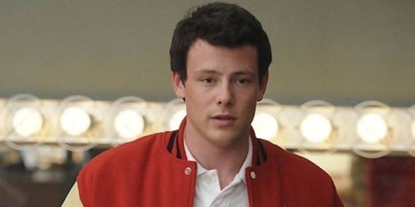 Finn (Cory Monteith) looking upset in Glee.