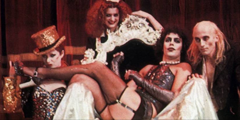 Frank-N-Furter on his throne in Rocky Horror Picture Show