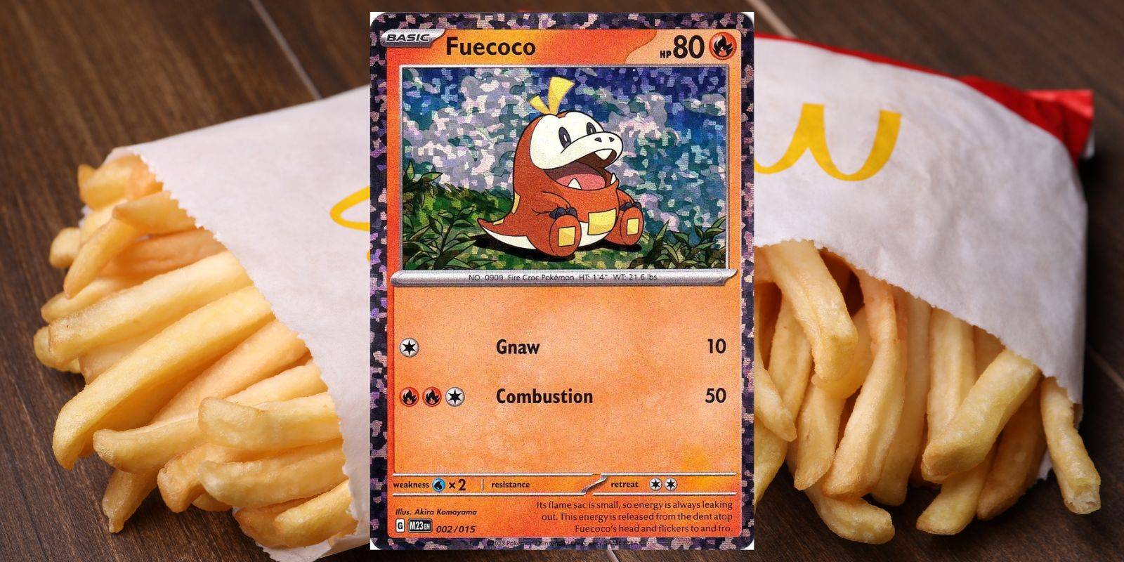 fuecoco pokemon card mcdonalds PSL Ralts/Fuecoco/Quaxly/Riolu McDonald's Limited Promo 2025 Pokmon C CromaTCG POKEMON TCG - Fuecoco #002/015,