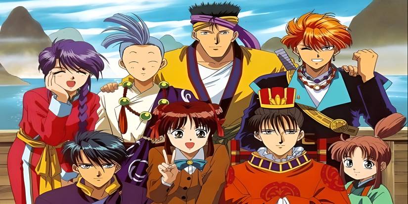 Several people wearing Eastern clothing look into the camera and smile.