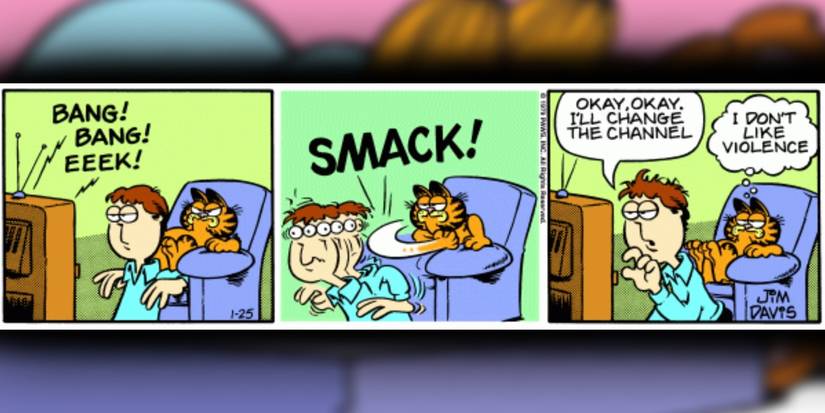 Garfield Attacking 10 Funniest Garfield Comics Where Garfield Beats Up Jon