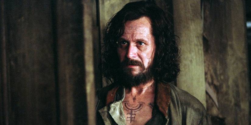 Gary Oldman Looking Tense as Sirius Black in Harry Potter and the Prisoner of Azkaban.