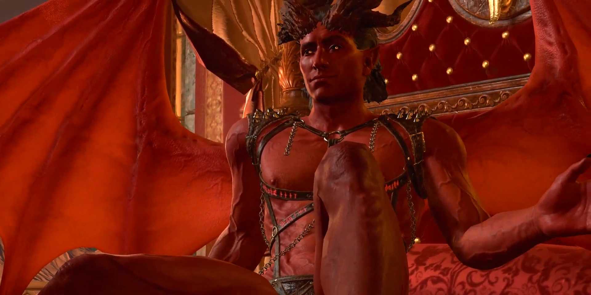 Haarlep seducing the player in Baldur's Gate 3