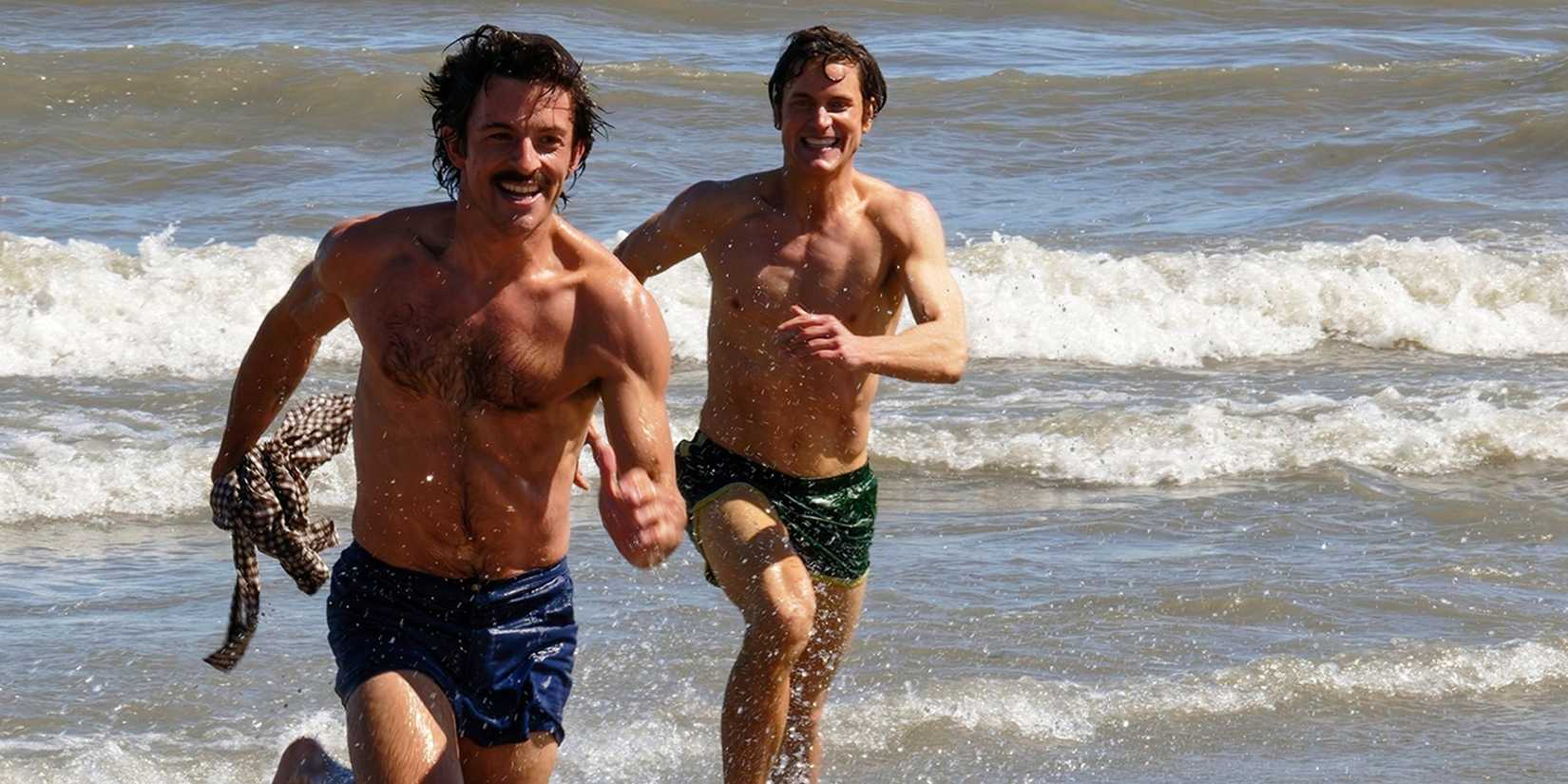 Hawk and Tim on Fire Island in Fellow Travelers
