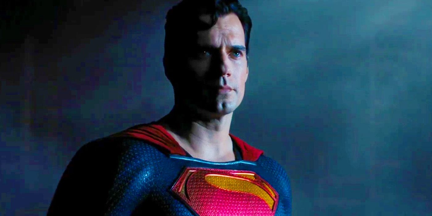 Henry Cavill's Superman emerges from the dark at the end of Black Adam