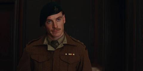 Michael Fassbender as Archie Hicox in Inglourious Basterds.