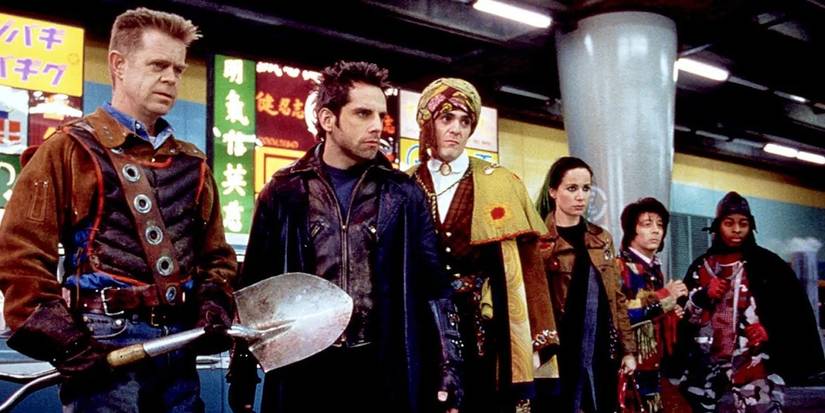 The Mystery Men team stood together in Mystery Men