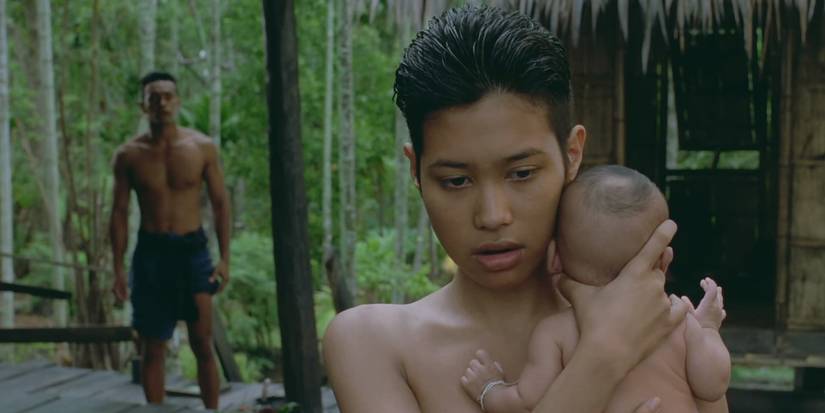 Nak with the baby in Nang Nak