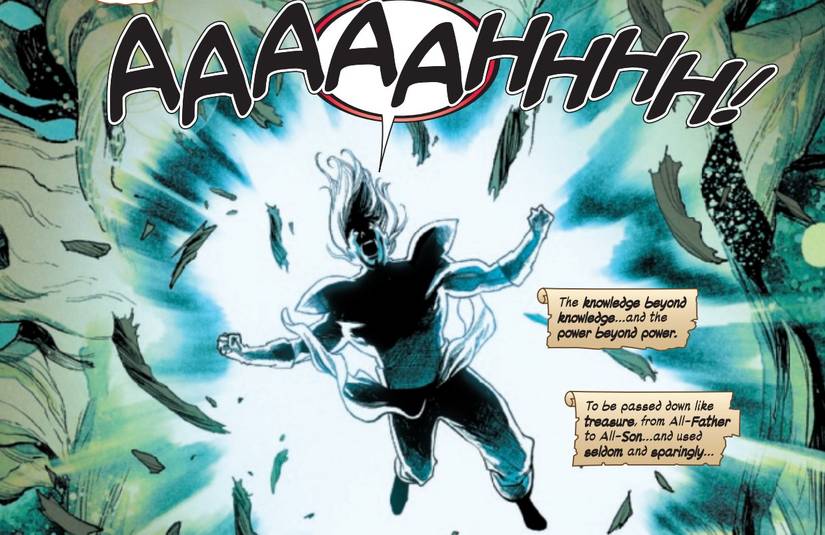 Odin gains the All-Power in Immortal Thor #2