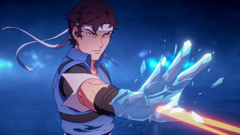 Richter używa magii w Castlevania Nocturne