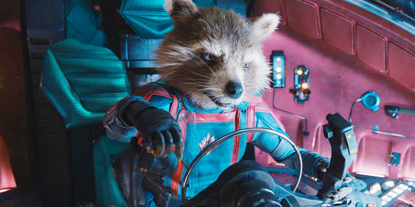Rocket Raccoon in azione nel film Guardians of the Galaxy Vol. 3