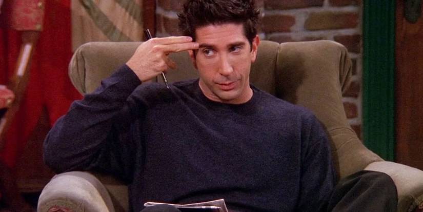 Ross em cena de Friends ensinando 'Unagi'