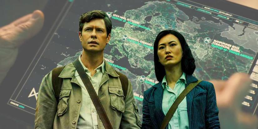 Anders Holm and Mari Yamamoto as Bill Randa and Keiko Miura in Monarch