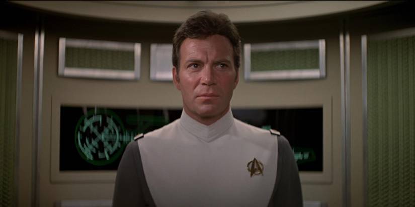Admiral Kirk walks on the bridge in Star Trek The Motion Picture