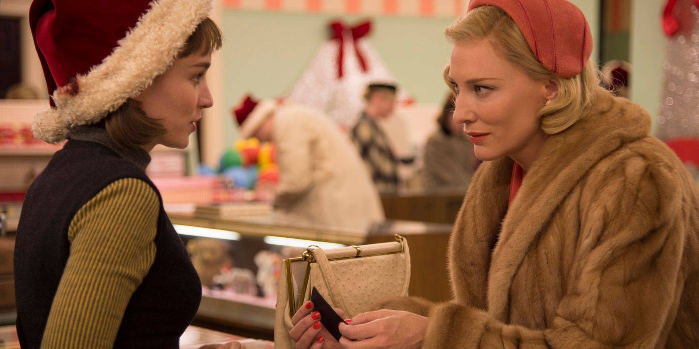 Scena di Carol con Rooney Mara e Cate Blanchett