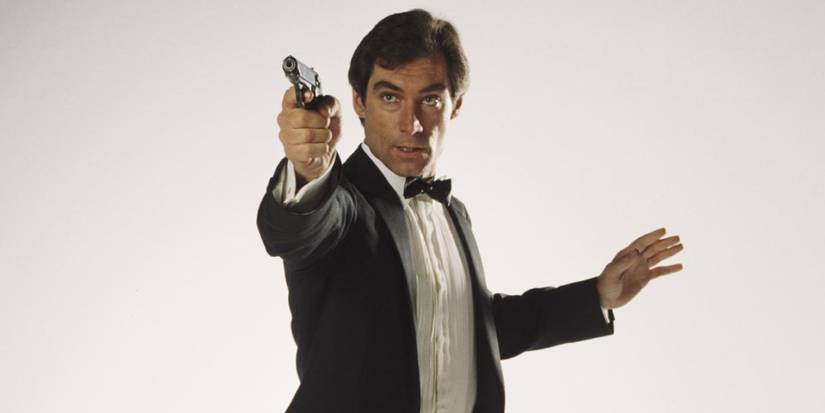Timothy Dalton as James Bond in a promotional still for License to Kill.