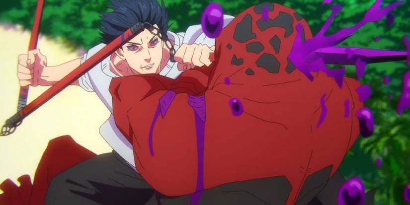 Toji attaque Dagon dans Jujutsu Kaisen