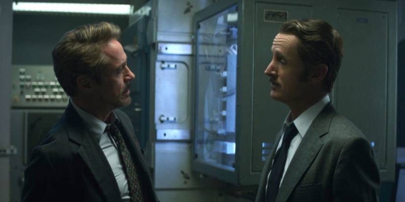 Tony Stark e Howard Stark em Vingadores: Ultimato