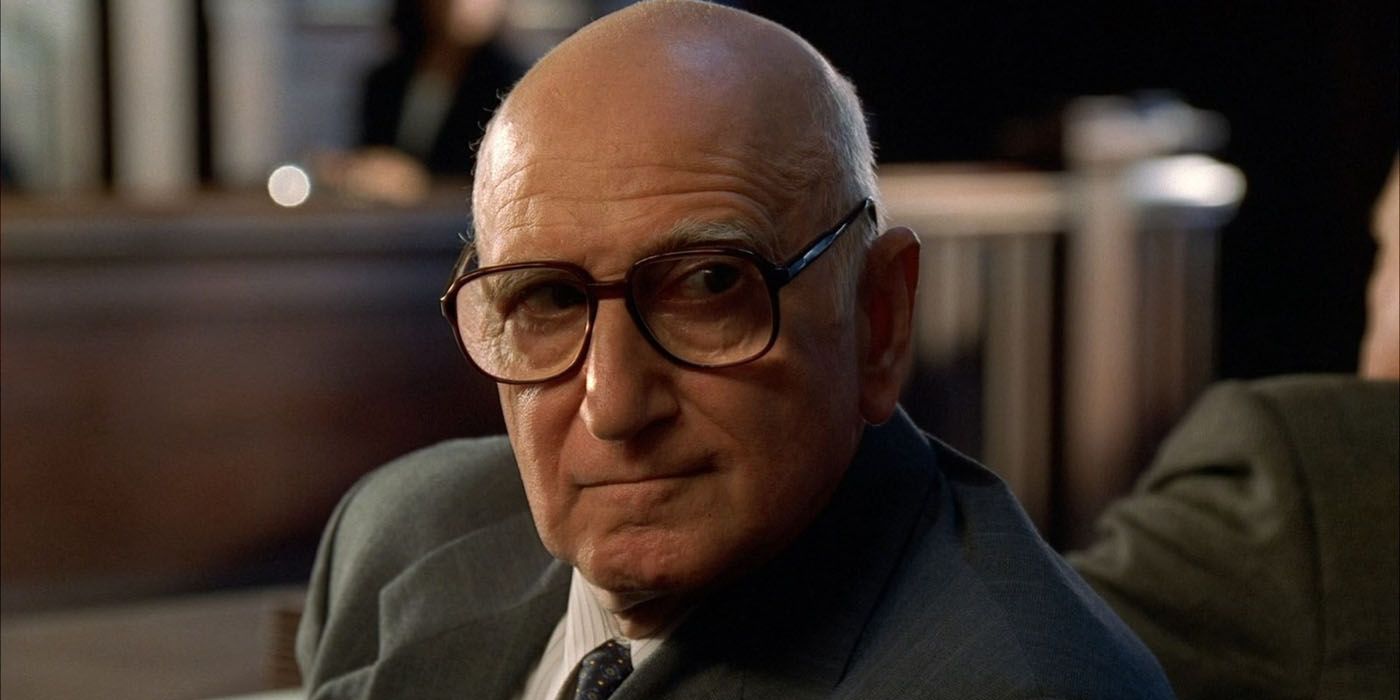 Uncle Junior looking at something in The Sopranos