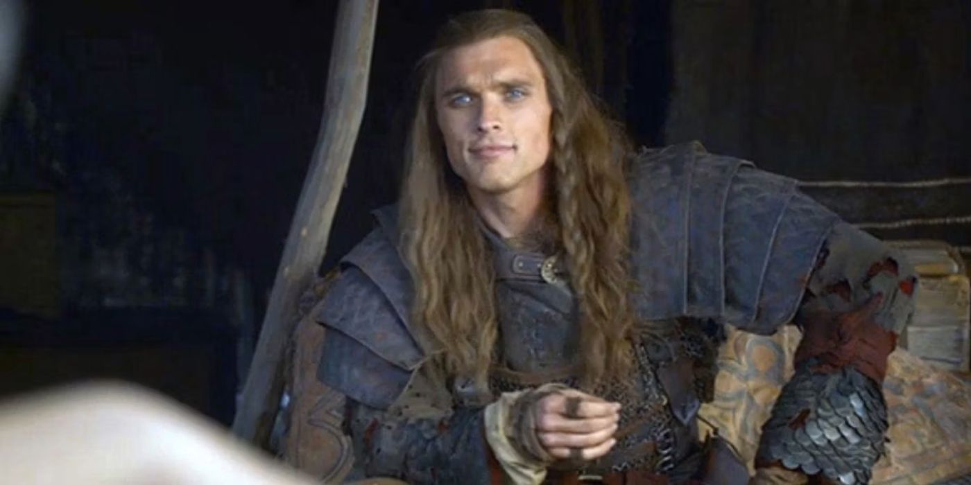 Ed Skrein as Daario Naharis smirking in Game of Thrones